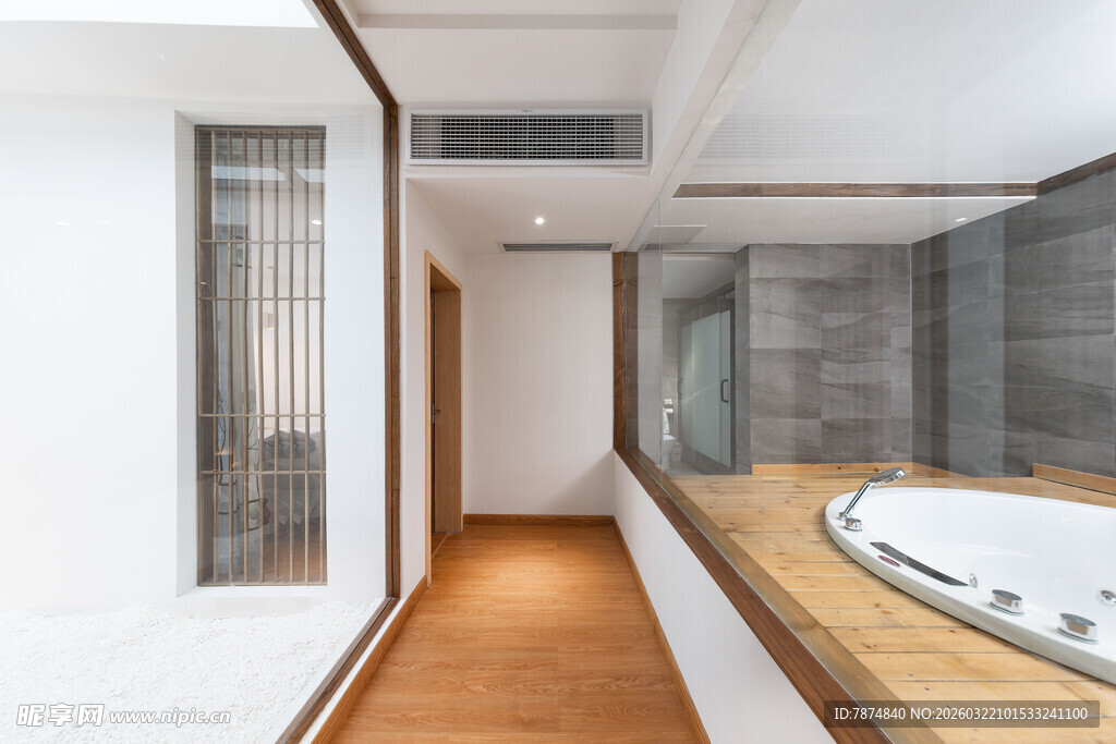 现代简约风浴室走廊设计