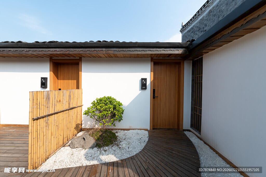 日式庭院入户景观设计