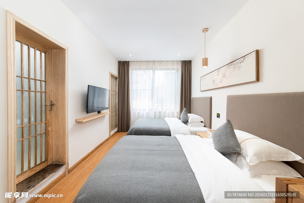 简约现代风格的温馨卧室