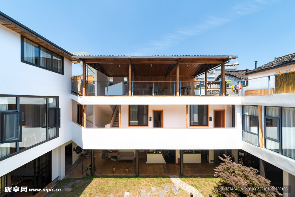 现代多层住宅庭院景观