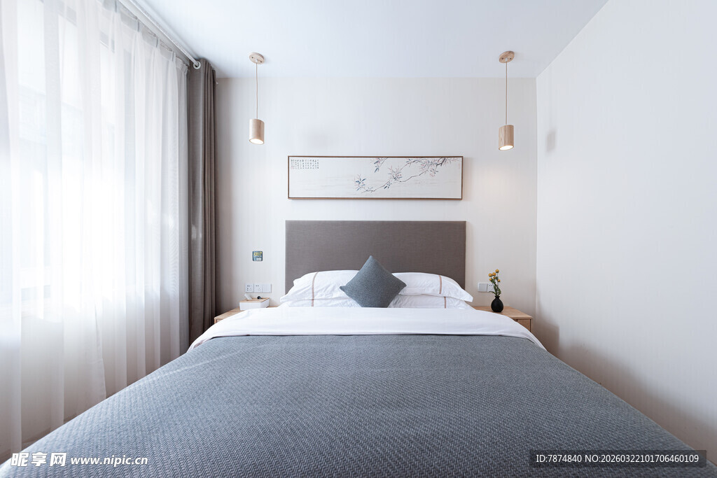 简约风格温馨卧室空间