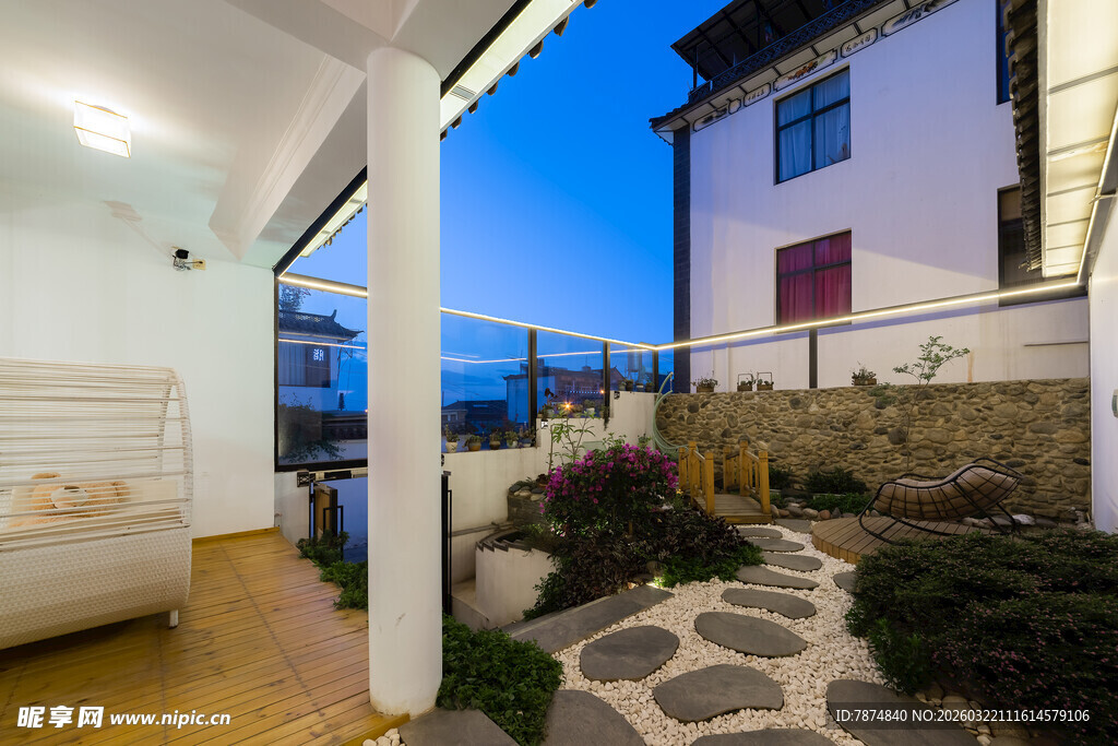 温馨庭院与室内景致