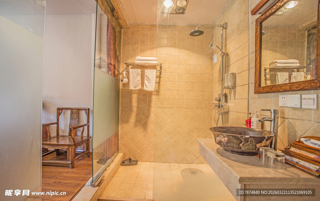 现代简约风格温馨卫浴间