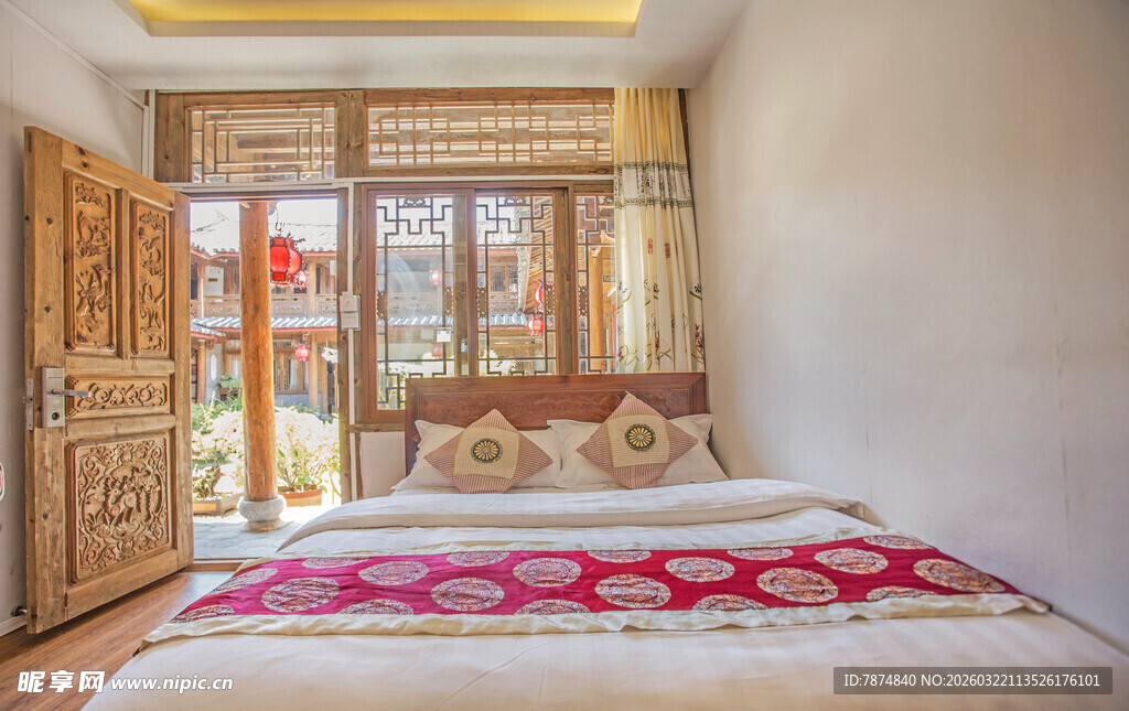 温馨传统风格卧室场景