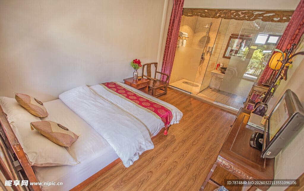 温馨舒适的卧室室内场景