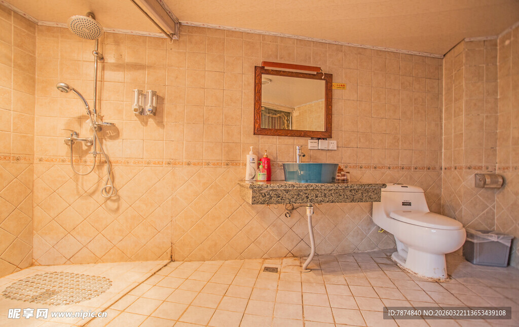 简约温馨的卫生间一角