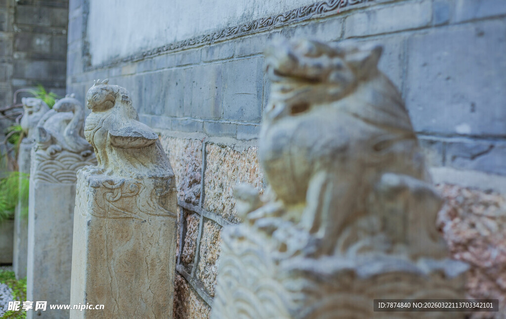 石兽雕塑 古朴精美造型