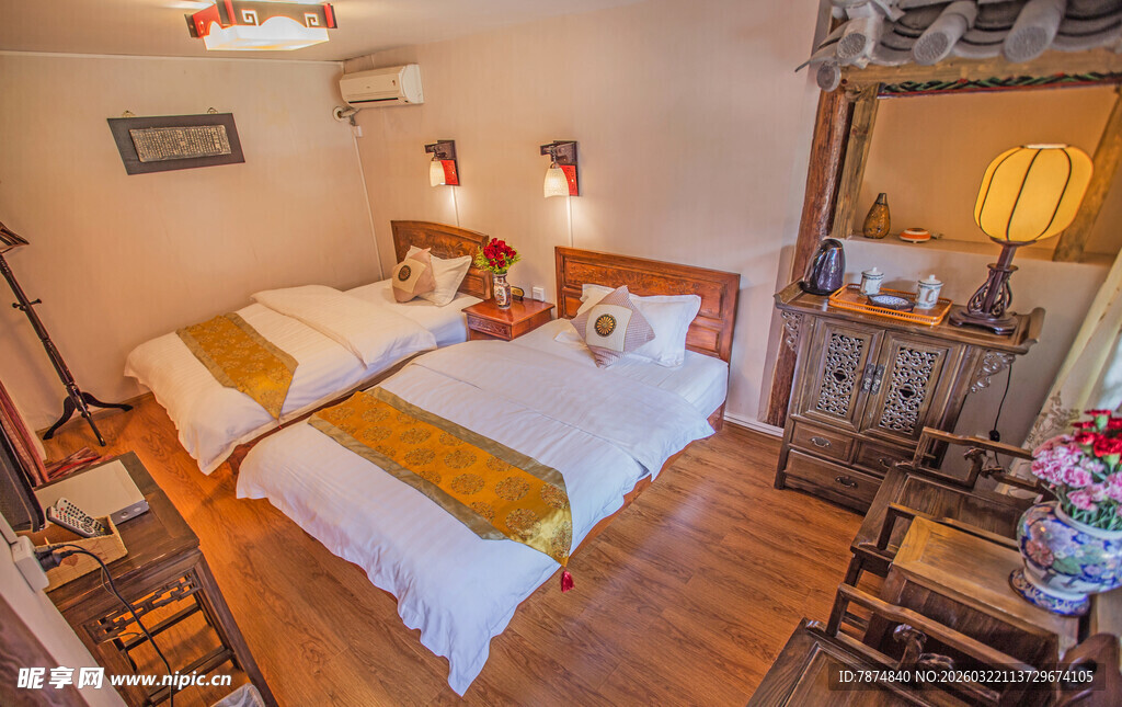 温馨复古风卧室场景
