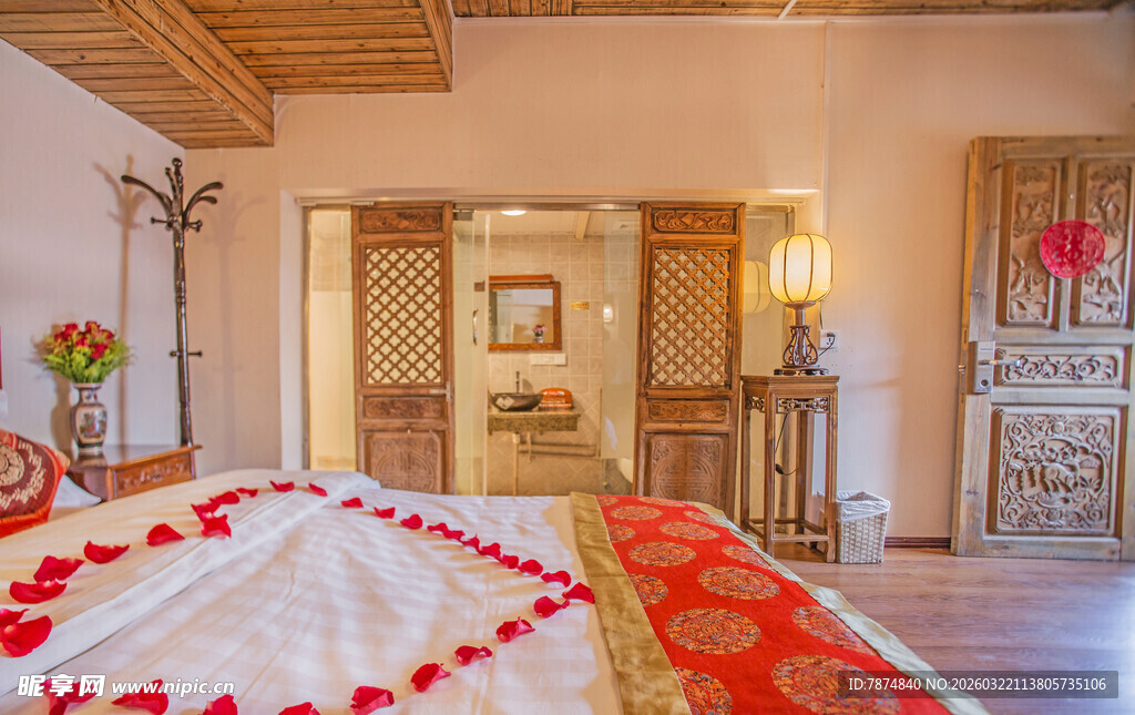 浪漫温馨的卧室布置场景