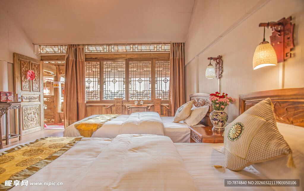 温馨舒适的卧室室内场景