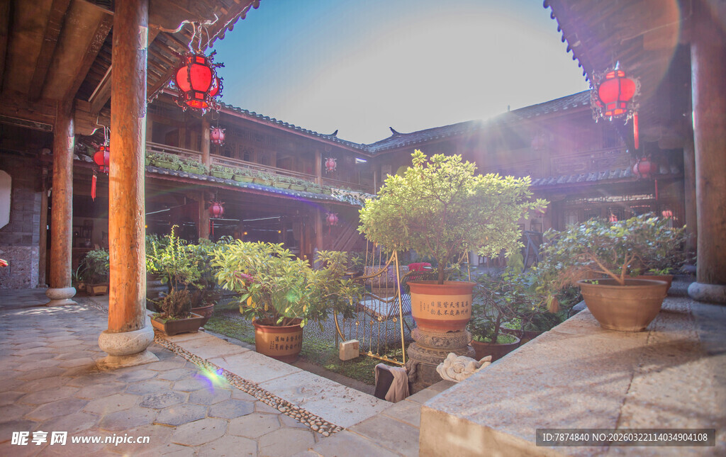 古雅庭院中式景致