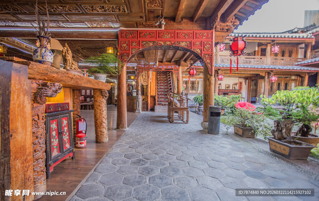 古色古香的传统街市一角