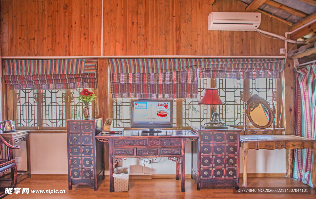 中式复古风的雅致室内空间