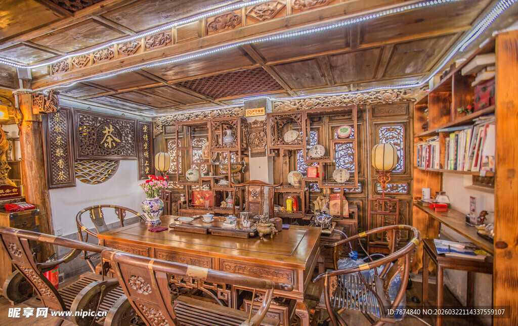 复古书房 尽显中式古朴韵味