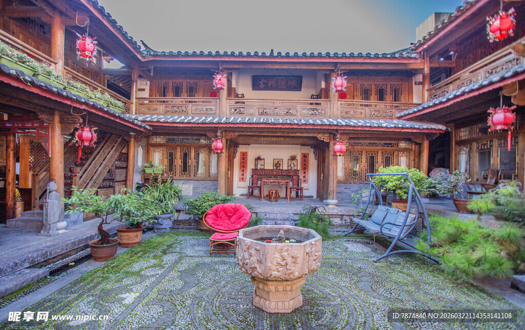 中式庭院古韵景致