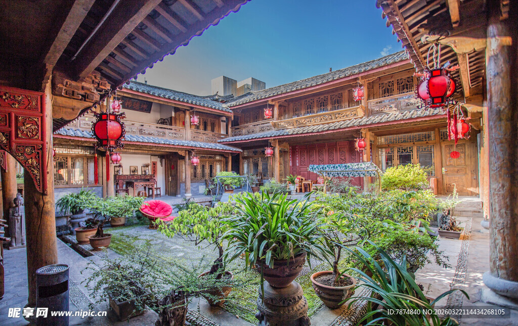 中式庭院 古韵雅致景致