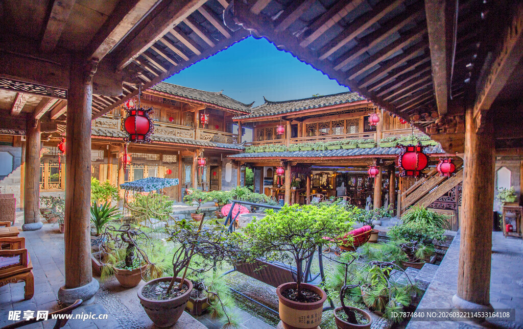 中式庭院景观 温馨惬意