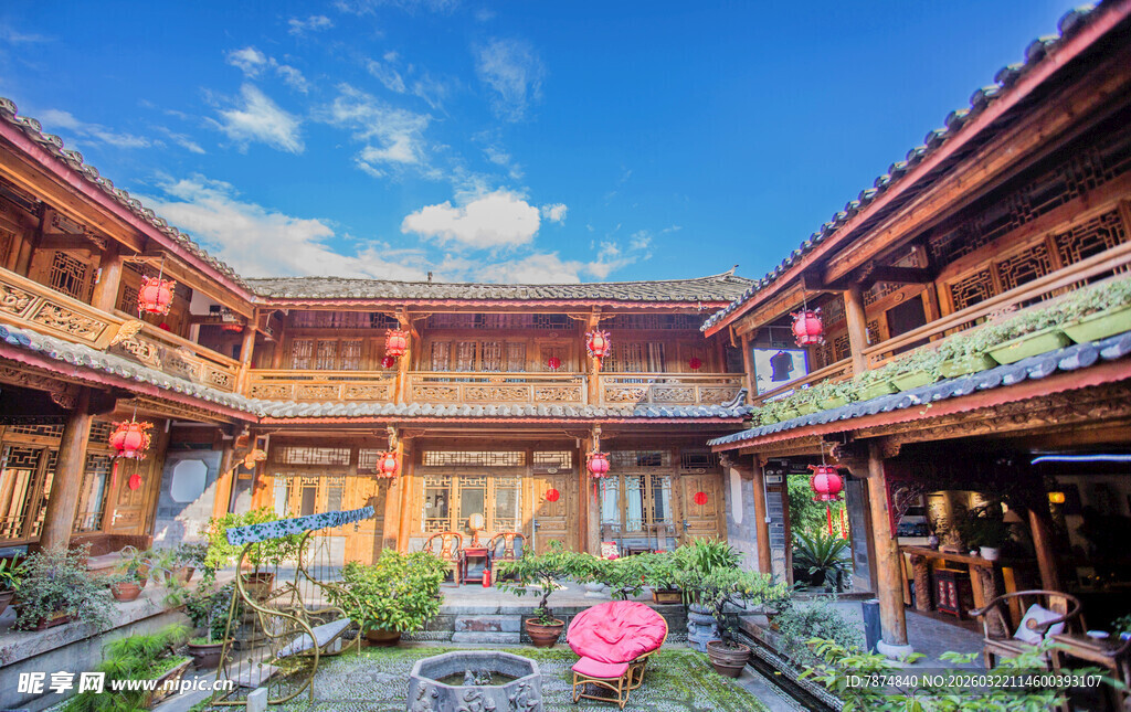 中式古庭院美景