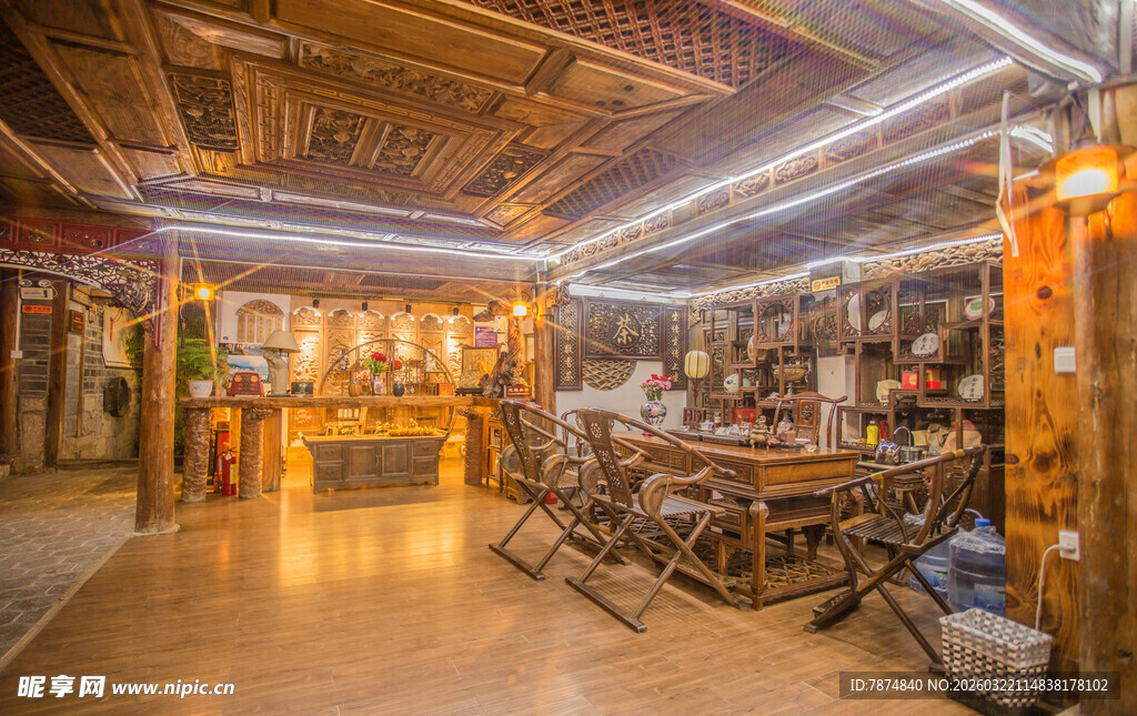 复古风工业风室内休闲空间