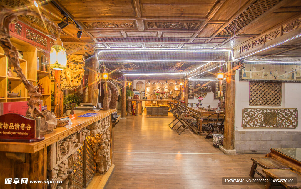 复古风格室内装饰展示空间