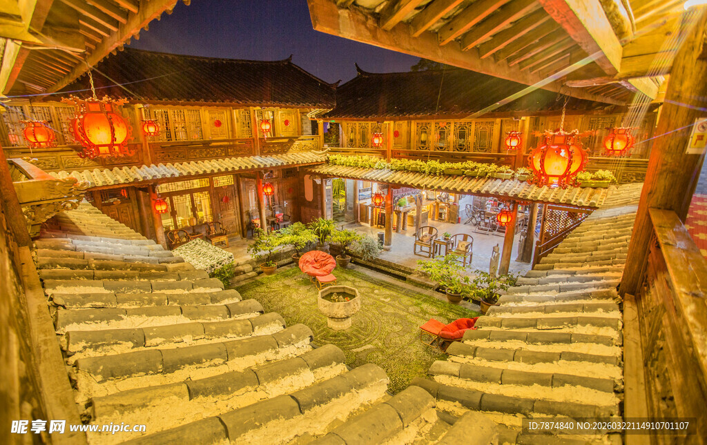 古色古香的中式传统庭院