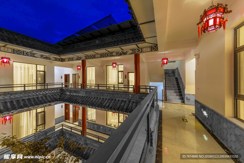 中式庭院风格的建筑空间