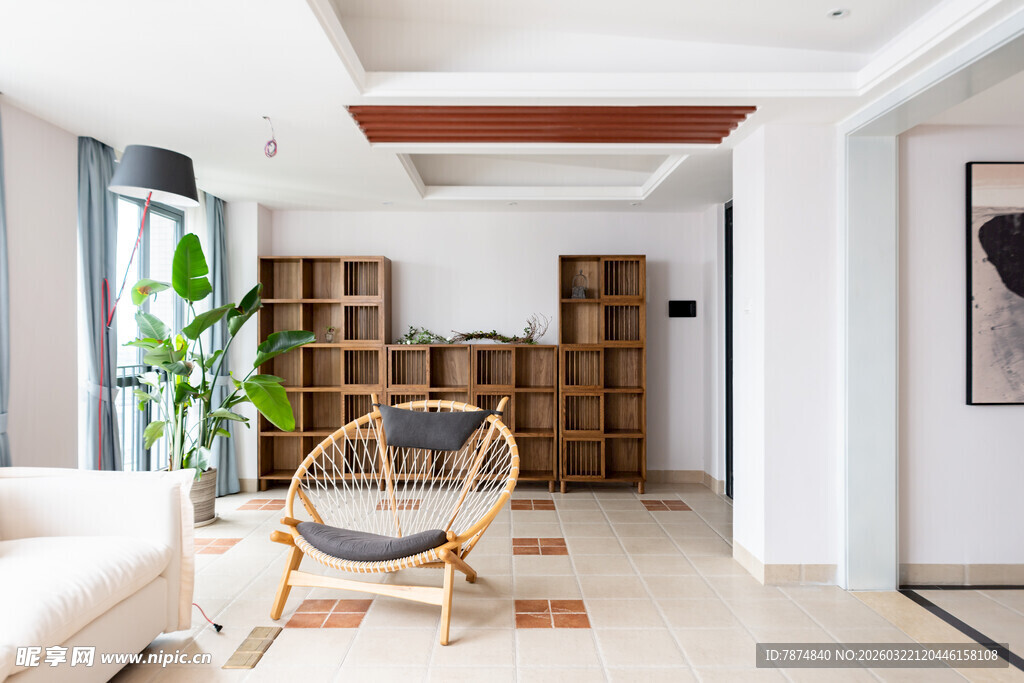 简约客厅室内温馨家居场景