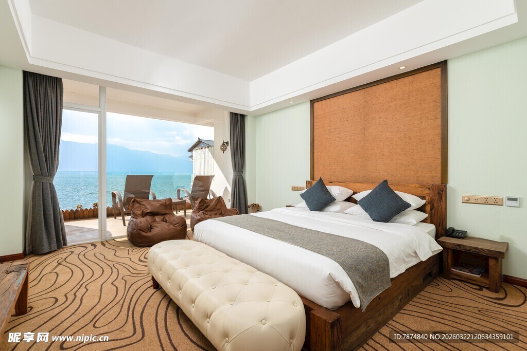 海景豪华卧室 舒适惬意