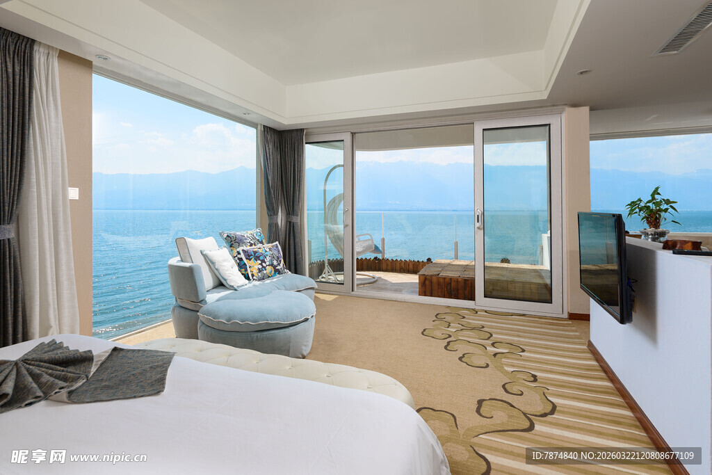 海景豪华卧室 尽显舒适优雅