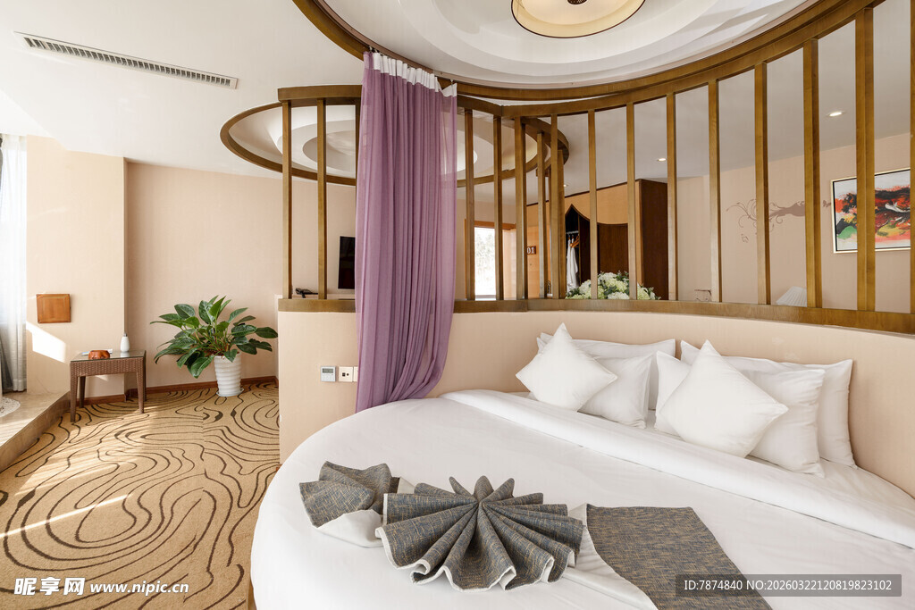 现代中式风格的温馨卧室