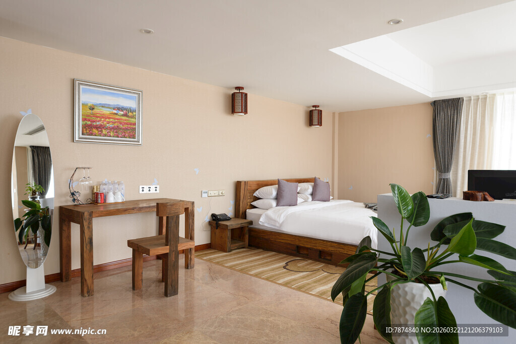 温馨简约风卧室场景