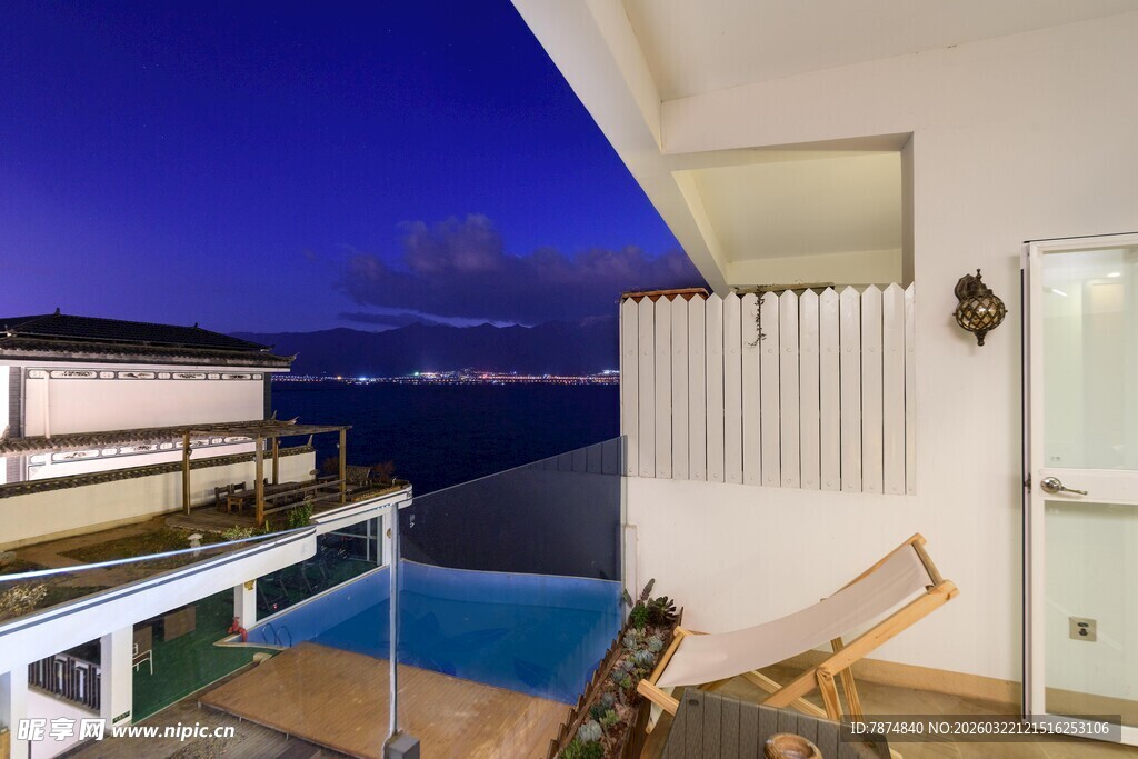 海景阳台泳池休闲空间