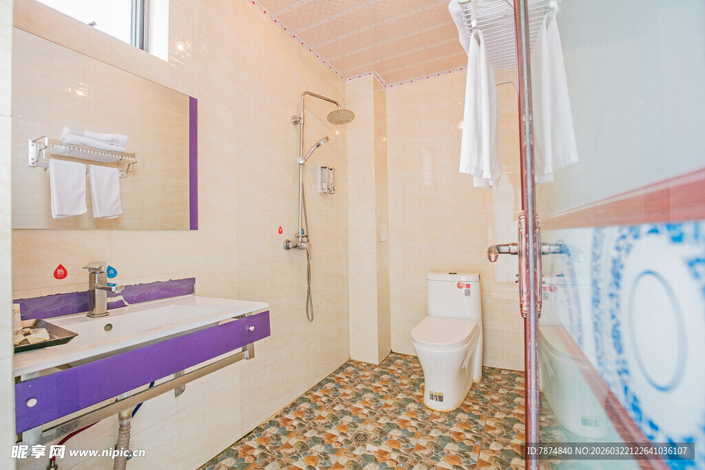 简约风格卫生间内部场景