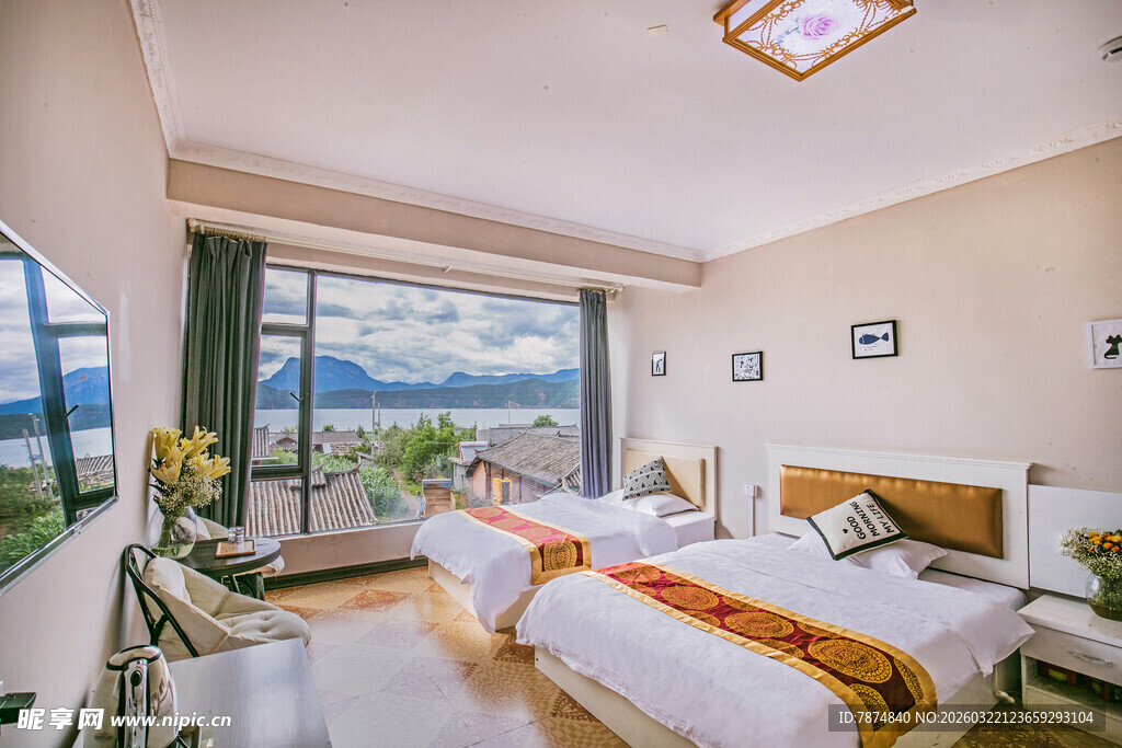 海景双床房 舒适惬意空间