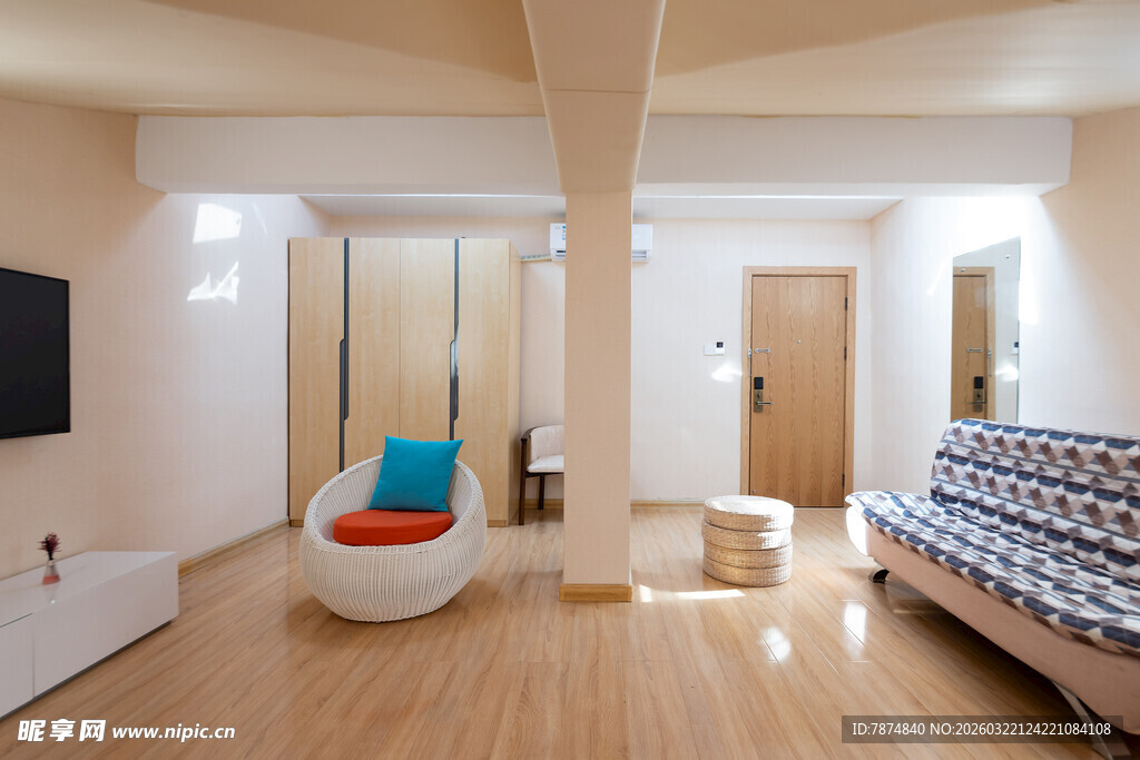 现代明亮的简约风室内空间