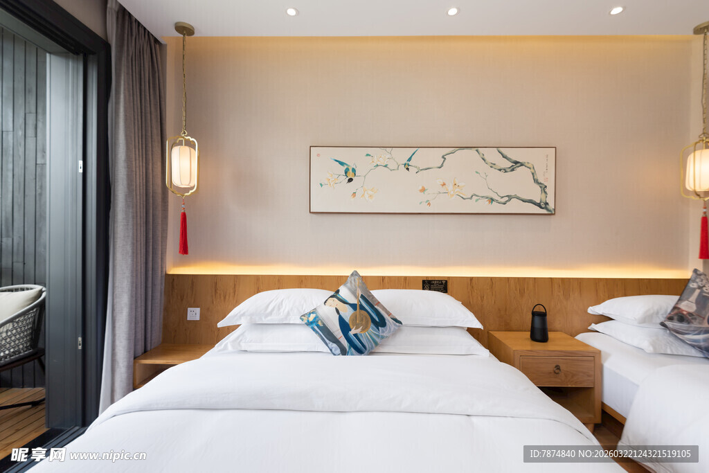 温馨舒适的双人酒店客房