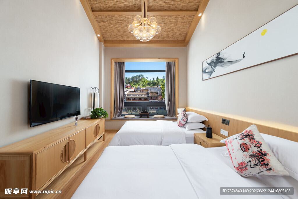 日式简约风温馨卧室空间