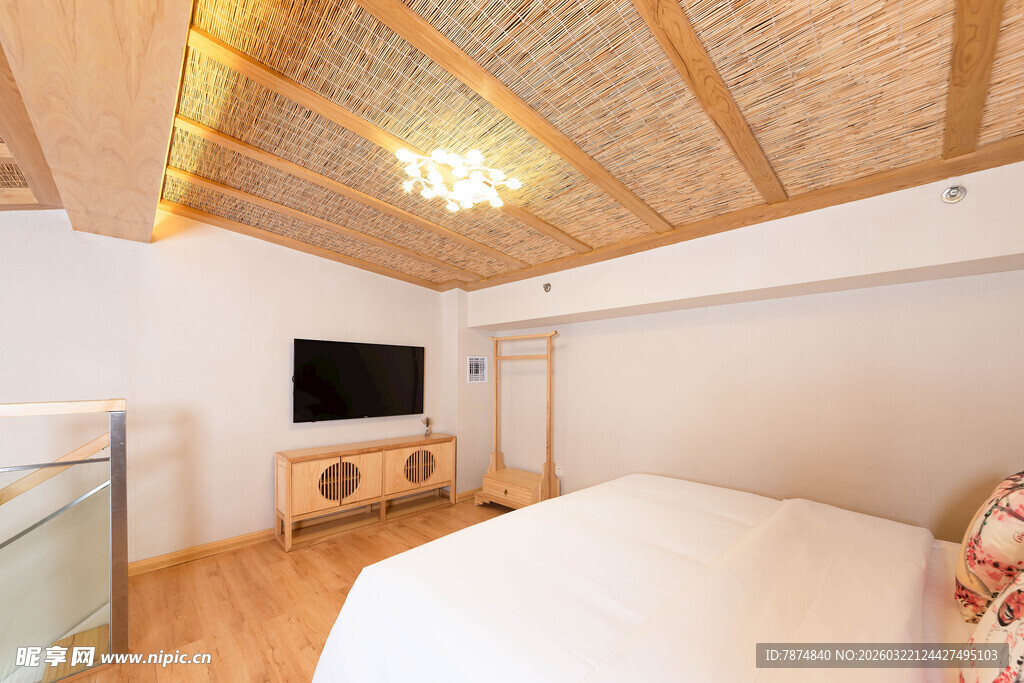 温馨阁楼卧室室内场景