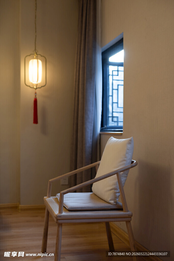 中式风格温馨静谧休闲角落