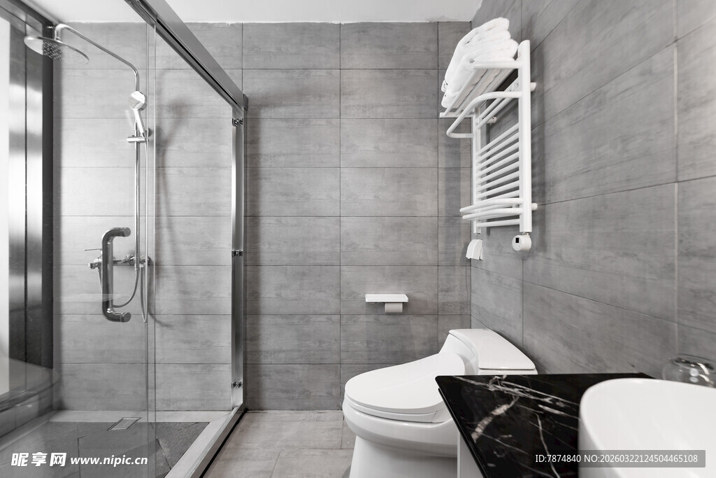 现代简约风浴室一角