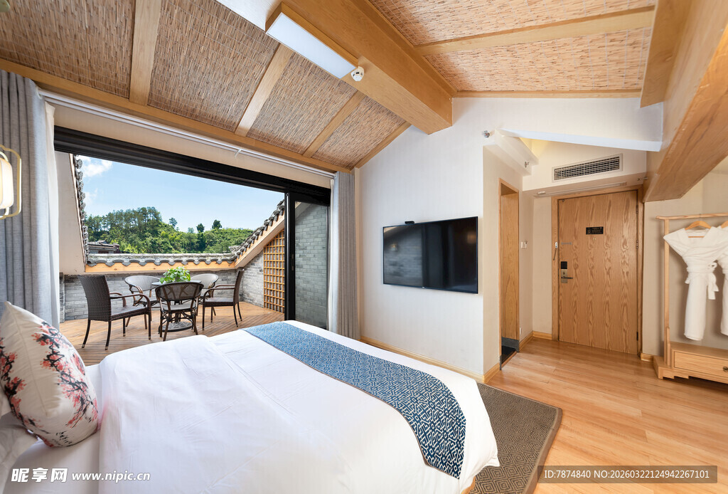 温馨现代风卧室室内景致