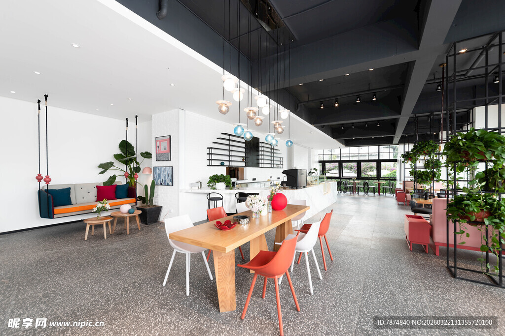 现代简约风开放式办公空间