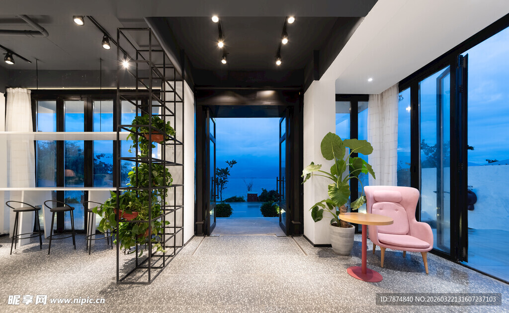 现代简约风海景办公空间