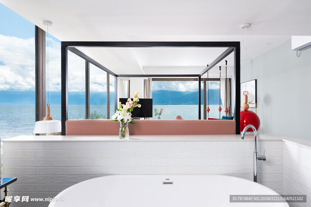 海景浴室 享受惬意泡澡时刻