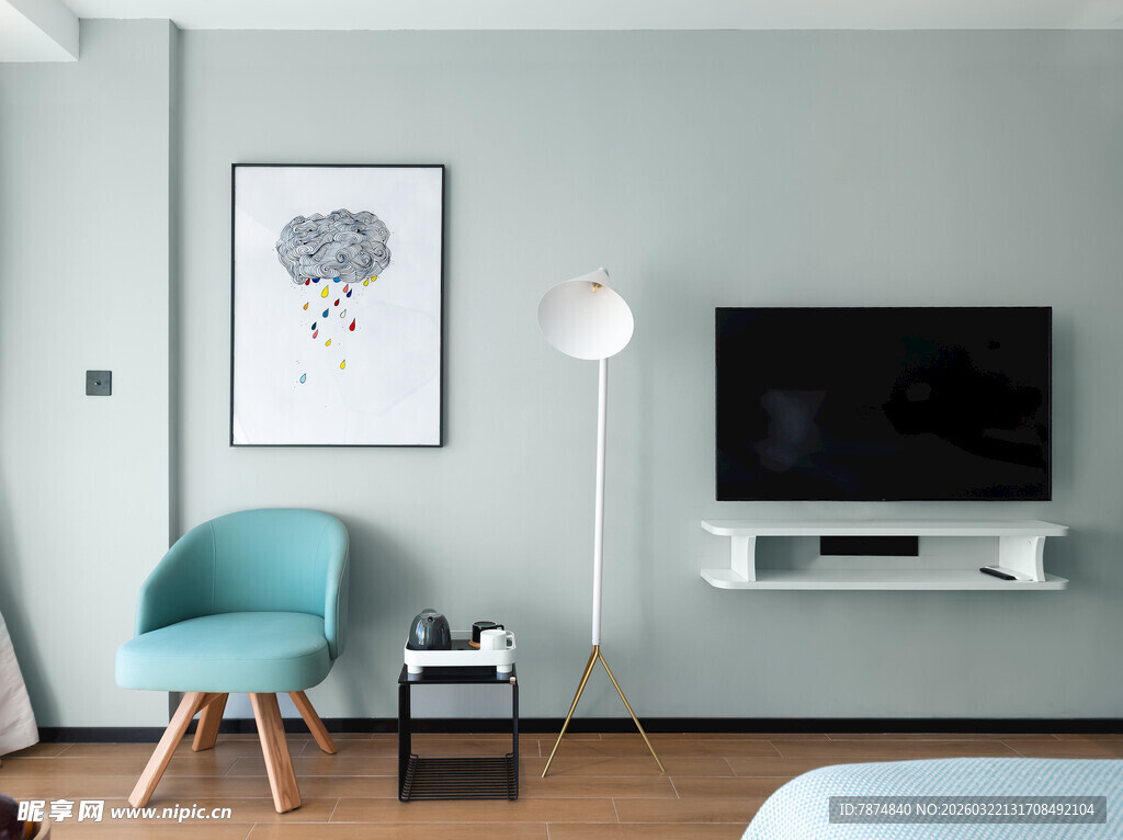 简约风客厅家居布置展示