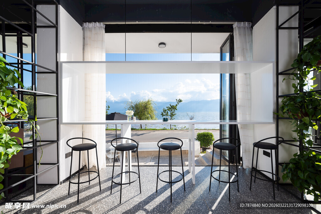 现代简约风阳台休闲空间