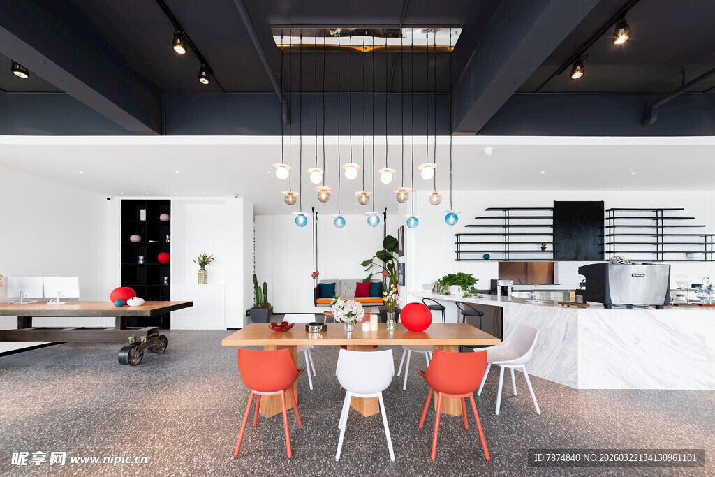 现代简约风开放式办公空间