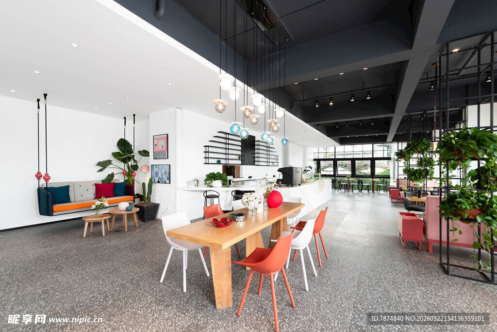 现代简约风开放式办公空间