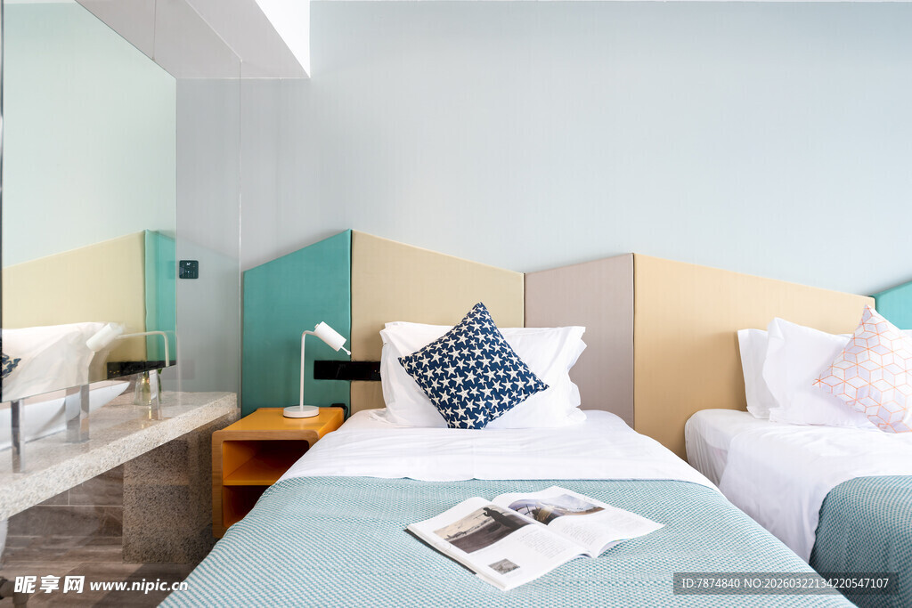 清新简约风温馨卧室场景