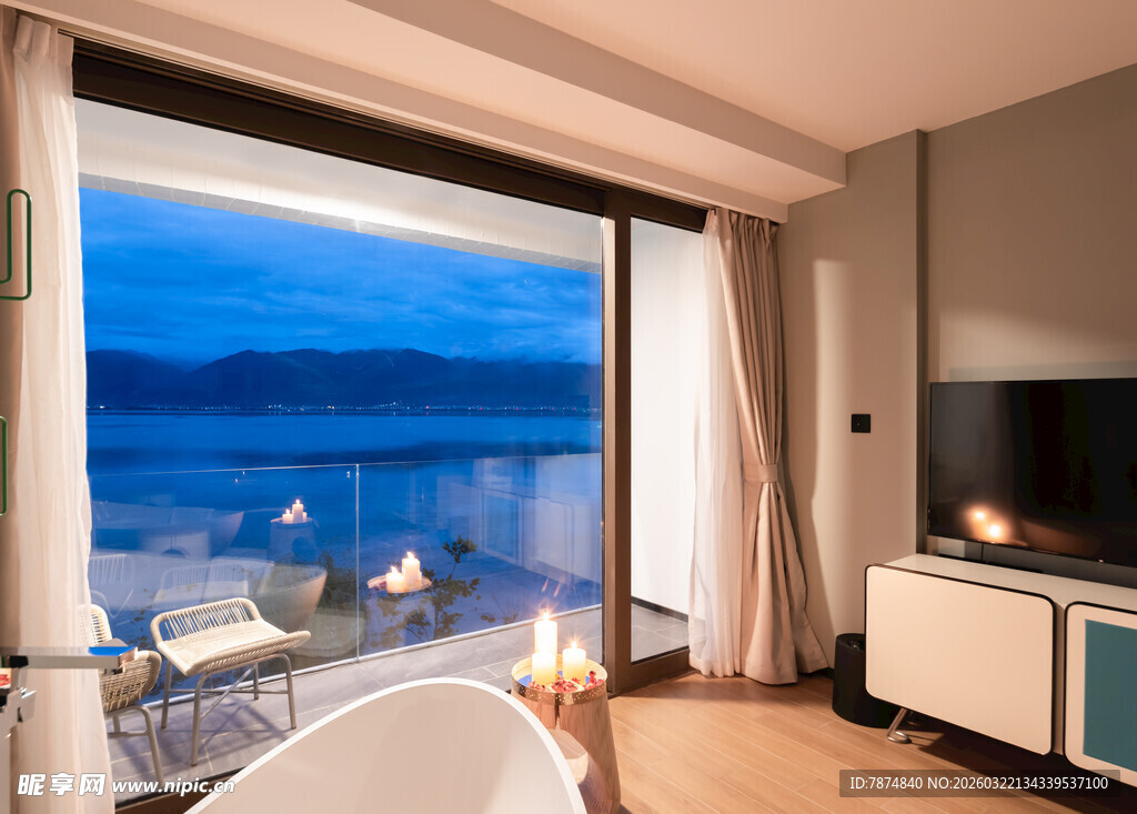 海景房内景 视野开阔惬意